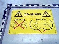 MD160 Naklejka Osłona ZA-M 900
