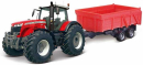 BB1831662 Ciągnik Massey Ferguson 8700 z przyczepą wywrotką 1:32 Bburago
