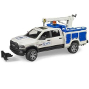 U02509 Pickup serwisowy RAM 2500 z lampą ostrzegawczą 1:16 Bruder