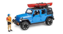 U02529 Jeep Wrangler Rubicon Unlimited z kajakiem i kajakarzem 1:16 Bruder