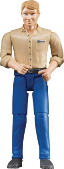 U60006 Figurka mężczyzny w niebieskich spodniach 1:16 Bruder