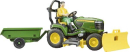 U62104 Traktorek ogrodowy John Deere z przyczepką i figurką bworld 1:16 Bruder