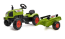 F2041C Traktor Claas Arion 410 z przyczepą i otwieraną maską jeździk Falk