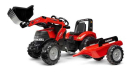 F996AM Traktor Case IH Puma 240 CVX z ładowaczem czołowym i przyczepą jeździk Falk