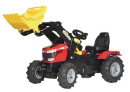 R61114 Traktor na pedały Massey Ferguson 7726 z ładowaczem i kołami pompowanymi rollyFarmtrac Rolly Toys