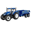 B43268 Ciągnik New Holland T6 z przyczepą wywrotką 1:32 Britains