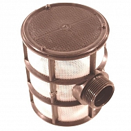 304251 Filtr ssawny typu T 18 Mesh 1 1/4" gwint zewnętrzny Ø110 × 130 mm ARAG