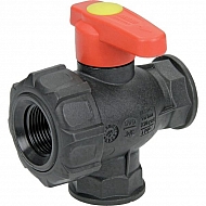 45531112 Zawór kulowy 1/2" 3-drożny przelotowy