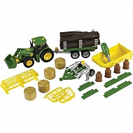 KL3907 John Deere z zestawem przyczep