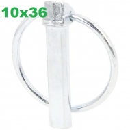 LP10KR Zawleczka składana z kółkiem 10x45 mm Kramp