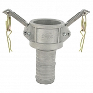 HCN100CSS038 Końcówka węża Camlock gniazdo typ C stal nierdzewna, 1 1/2"