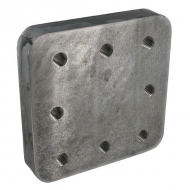 80000616 Płyta do wspawania, 110x100mm 8x M16 Bernhofer Gesenkschmiede