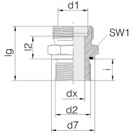 GES10LR14WD Przyłącze 1/4 BSP - M16x1,5 10L