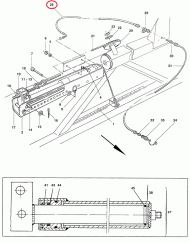 GB012 Wąż hydrauliczny L = 1150