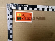 ME1025 Naklejka Zasuwa przyłączeniowa ZA / ZG Amazone