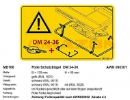 MD166 Naklejka Pasek ochronny OM 24-36