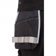 KW203450001128 Ogrodniczki Technical, czarne 4XL