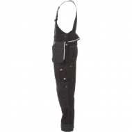 KW203450001128 Ogrodniczki Technical, czarne 4XL
