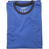 KW106830083048 Koszulka T-shirt krótki rękaw dwukolorowa Original, niebiesko/granatowa S