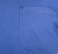 KW106830083066 Koszulka T-shirt krótki rękaw dwukolorowa Original, niebiesko/granatowa 4XL