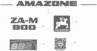 MF380 Naklejka ZA-M 1200 AMAZONE