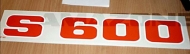 MF163 Naklejka S 600 AMAZONE
