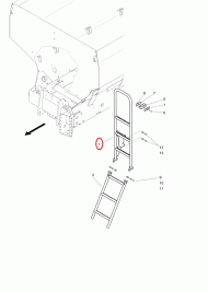 928076 Górna część drabiny