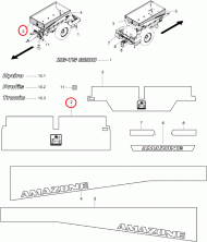 947131 Naklejka Przednia powierzchnia ZG-TS 8200 Amazone