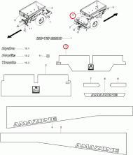 947134 Naklejka Tylny obszar ZG-TS 8200 Amazone