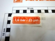 ME973 Naklejka 1,6 bar / 23 PSI Amazone