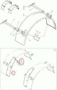 946331 Zestaw naprawczy  błotnika Amazone
