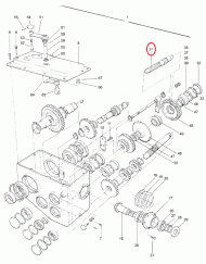 952297 Wał kołowy