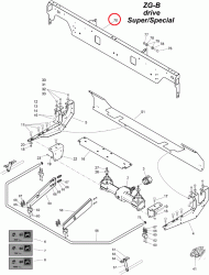 946474 Panel tylny ramy Amazone