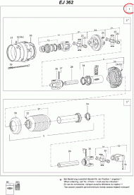 EJ362 Wałek przegubowy Walterscheid 1360 mm z szerokim kątem, 8x32x38 po stronie ciągnika Amazone