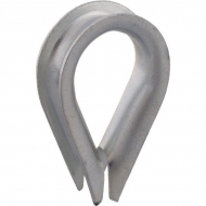 WT04 Kausza do liny ocynk, 4 mm