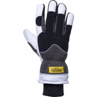KG0600408 Rękawice robocze roz. 8/M zimowe, czarno/białe, skóra kozia/Spandex Protect Kramp