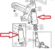 AL111138 Wspornik osi prawy  John Deere