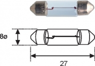 Żarówka BOSCH C3W 12V 3W SV7-8 Pure Light