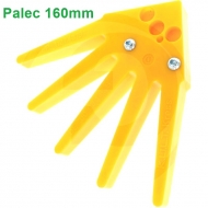 Gwiazda palcowa pielnika bocznego, segment - ćwiartkowy, żółty 160 mm