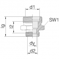 GS1612S Złącze proste redukcyjne M24x1,5 16S - M20x1,5 12S,M24xM20, M20xM24