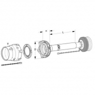 SD251000WWEFLEX Osłona ochronna Walterscheid, 1Z FLEXO, L-1000 mm, seria W2480/W2580, SDF 25-1136737, 1136737