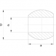 VPL1602 Kula dźwigni dolnej, kat.2 Ø 28,7x57x45 mm