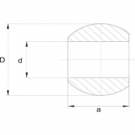 VPL1616 Kula dźwigni dolnej kat.4/4 Ø 51x85 mm