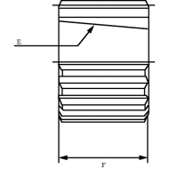 MO1014 Tuleja wielowypustowa do silnika pompy, 25X22 Z14 1:8 GR1 Borelli