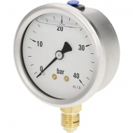 MA6340L04SSGF Manometr glicerynowy ø63 mm, 0-40 bar przyłącze dolne 1/4"