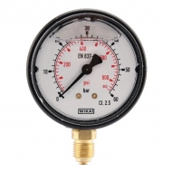 MA6360L04PLGF Manometr glicerynowy, Ø 63 mm 0-60 bar, przyłącze dolne 1/4" WIKA