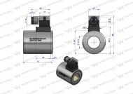 Cewka dzielnika elektrozaworu W-E12DVS6/2-80L. W-E12DVS3/2-80L  220V AC 48W Waryński