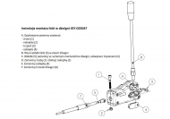 Dźwignia 3047 do sterowania rozdzielaczem hydraulicznym (na linki. widełki)