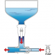 135507 Eżektor rozwadniacza 3-drożny 7 mm Venturi Arag