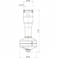 510121AKB Rozpylacz, dysza do mycia, czyszczenia zbiorników gwint wewnętrzny 1/2" Arag